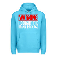 Ocean Blue Mens Warning I Bought The Drink Package Cruise Shirts [Men] Premium Hoodie - trangStudio