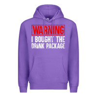 Purple Mens Warning I Bought The Drink Package Cruise Shirts [Men] Premium Hoodie - trangStudio