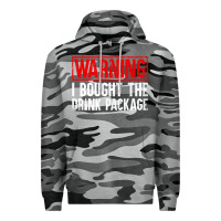 Slate Camo Mens Warning I Bought The Drink Package Cruise Shirts [Men] Premium Hoodie - trangStudio