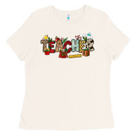 Bone Christmas Teacher Ladies Tee - NancyCooperArtShop