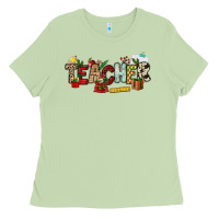 Matcha Christmas Teacher Ladies Tee - NancyCooperArtShop