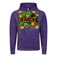 Cloud Purple St. Patricks Day lucky Vintage Hoodie - CowGirlArtShop