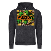 Vintage Black St. Patricks Day lucky Vintage Hoodie - CowGirlArtShop