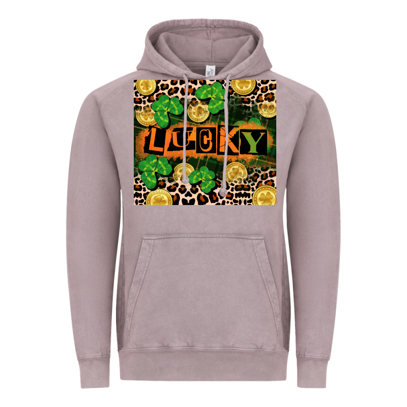 St. Patricks Day Lucky Vintage Hoodie by CowGirlArtShop | Teevron