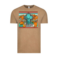 Vintage Coffee fall thankfull cross Vintage Tee - Jasminsmagicworld