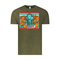 Fall Thankfull Cross Vintage Tee | Teevron