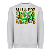 Heather Grey little miss shenanigans St. Patrick's Heavyweight Sweatshirt - LillyAllenDesigns