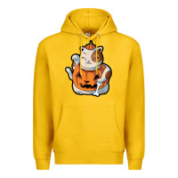 Cute Kawaii Maneki Neko Cat Halloween Pumpkin Costume Boys Premium Hoodie | Teevron