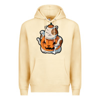 Pina Colada cute kawaii maneki neko cat halloween pumpkin costume boys Premium Hoodie - trangStudio