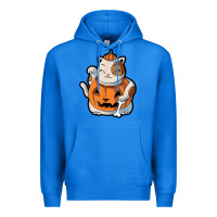 True Royal cute kawaii maneki neko cat halloween pumpkin costume boys Premium Hoodie - trangStudio