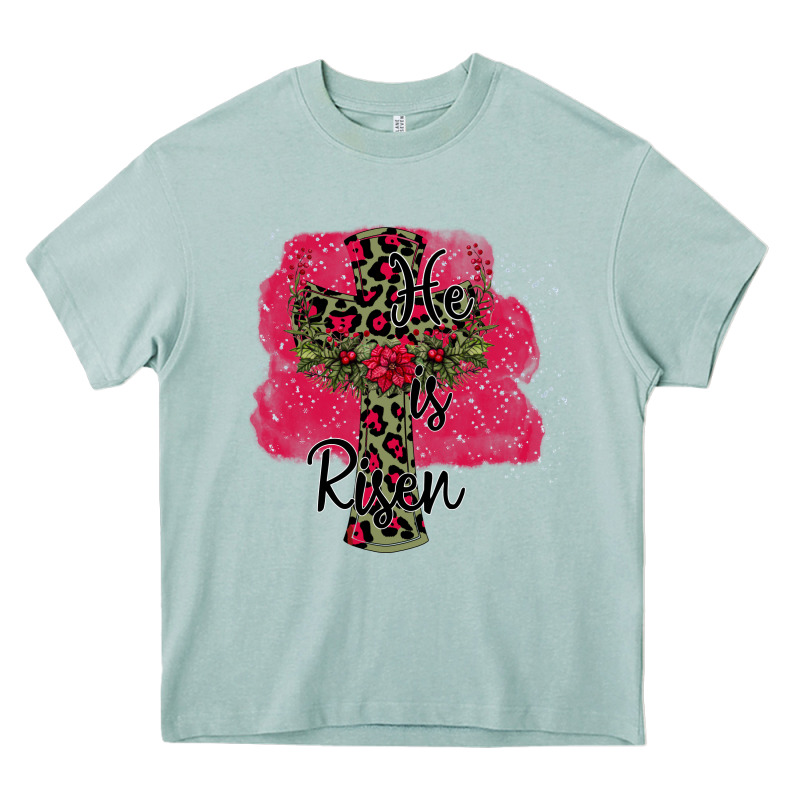 He İs Risen Easter Heavy Core Tee by Bettercallsaul | Teevron