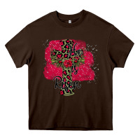 Chocolate Brown He İs Risen Easter Heavy Core Tee - Bettercallsaul