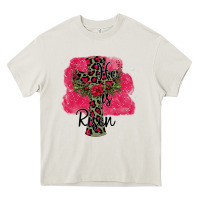 Cream He İs Risen Easter Heavy Core Tee - Bettercallsaul
