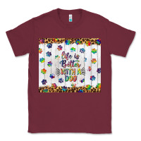 Burgundy life is better with a dog tumbler tbs Classic Tee - TumblerDesignByShophia