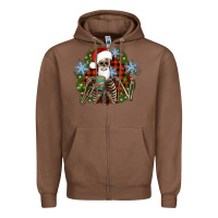 Chestnut Santa skeleton christmas Zipper Hoodie - Artiststas