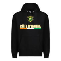 Black Cote d_Ivoire National Flag Ivory Coast Coat Of Arms Gift Premium Hoodie - trangStudio