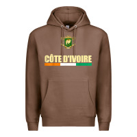 Chestnut Cote d_Ivoire National Flag Ivory Coast Coat Of Arms Gift Premium Hoodie - trangStudio
