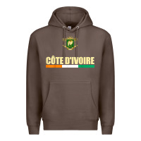 Coffee Cote d_Ivoire National Flag Ivory Coast Coat Of Arms Gift Premium Hoodie - trangStudio
