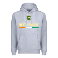 Heather Grey Cote d_Ivoire National Flag Ivory Coast Coat Of Arms Gift Premium Hoodie - trangStudio