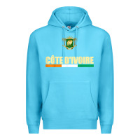Ocean Blue Cote d_Ivoire National Flag Ivory Coast Coat Of Arms Gift Premium Hoodie - trangStudio