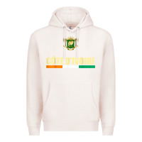 Pale Pink Cote d_Ivoire National Flag Ivory Coast Coat Of Arms Gift Premium Hoodie - trangStudio