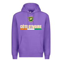 Purple Cote d_Ivoire National Flag Ivory Coast Coat Of Arms Gift Premium Hoodie - trangStudio