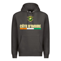 Cote D_ivoire National Flag Ivory Coast Coat Of Arms Gift Premium Hoodie | Teevron