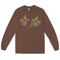Chestnut skeleton hands mardi gras Long Sleeve Tee - OliviaCreatesArt