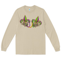 Mushroom skeleton hands mardi gras Long Sleeve Tee - OliviaCreatesArt