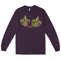 Plum skeleton hands mardi gras Long Sleeve Tee - OliviaCreatesArt