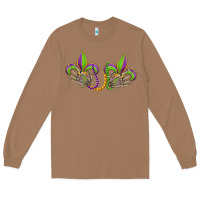 Toasted Coconut skeleton hands mardi gras Long Sleeve Tee - OliviaCreatesArt
