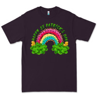 Plum Happy St. Patrick's Day Rainbow And Shamrock Premium Tee - RanaPortraitStore