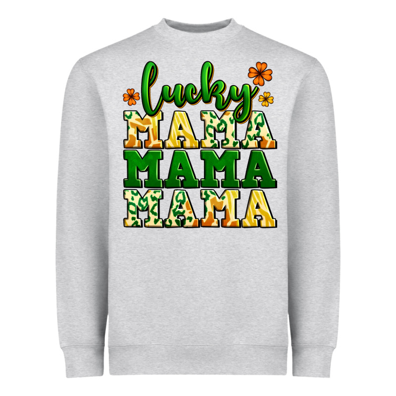 Lucky Mama Mama Mama  St. Patrick's Heavyweight Sweatshirt by LillyAllenDesigns | Teevron