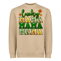Mushroom lucky mama mama mama  St. Patrick's Heavyweight Sweatshirt - LillyAllenDesigns
