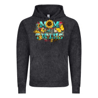 Vintage Black Mom of twins sunflower mothers day Vintage Hoodie - HowdyJamesFarm