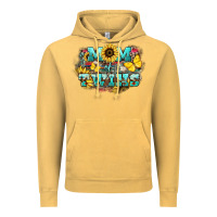 Mom Of Twins Sunflower Mothers Day Vintage Hoodie | Teevron