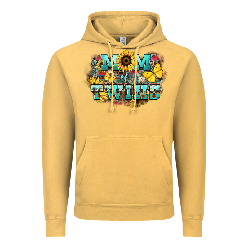 Mom Of Twins Sunflower Mothers Day Vintage Hoodie by HowdyJamesFarm | Teevron