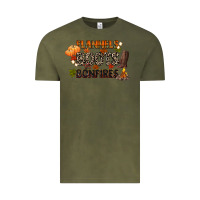 Vintage Olive flannels boots and bonfires Vintage Tee - CowGirlArtShop