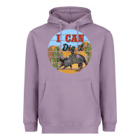 Lavender i can dig it armadillo Heavyweight Hoodie - BarkalooDesign