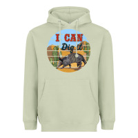 Matcha i can dig it armadillo Heavyweight Hoodie - BarkalooDesign