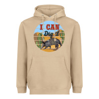 Mushroom i can dig it armadillo Heavyweight Hoodie - BarkalooDesign