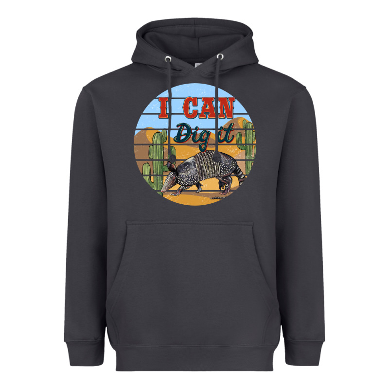 I Can Dig It Armadillo Heavyweight Hoodie by BarkalooDesign | Teevron