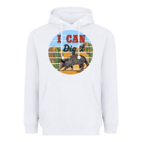 White i can dig it armadillo Heavyweight Hoodie - BarkalooDesign