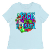 Baby Blue Pick Your Poison Ladies Tee - texasbilliewilder