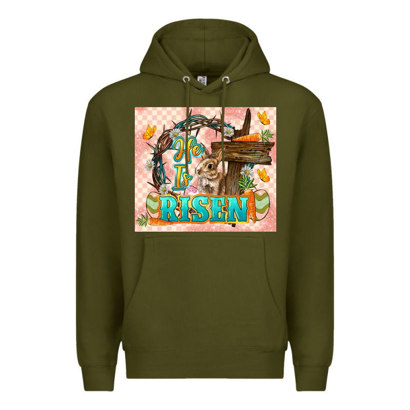 Easter Day He Is Risen 20oz Skinny Premium Hoodie by LillyAllenDesigns | Teevron