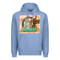 Colony Blue Easter Day He is risen 20oz skinny Premium Hoodie - LillyAllenDesigns