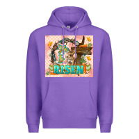 Purple Easter Day He is risen 20oz skinny Premium Hoodie - LillyAllenDesigns