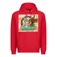 Red Easter Day He is risen 20oz skinny Premium Hoodie - LillyAllenDesigns