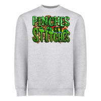Heather Grey pinches get stitches st patricks Heavyweight Sweatshirt - LillyAllenDesigns
