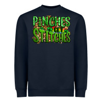 Navy pinches get stitches st patricks Heavyweight Sweatshirt - LillyAllenDesigns